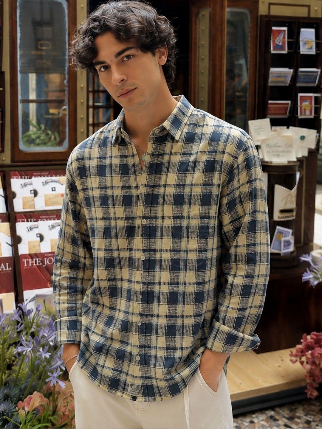 TERROFAB Men Classic Tartan Checks Checked Casual Shirt thumbnail 4
