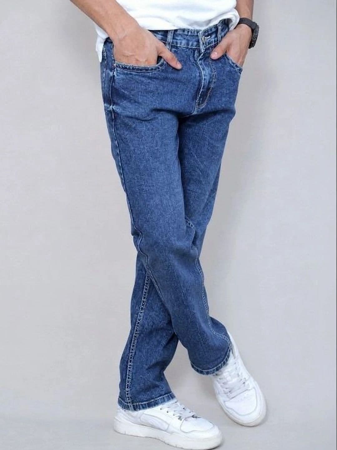 Moda Rapido Men Straight Fit Mid-Rise Light Fade Jeans thumbnail 4
