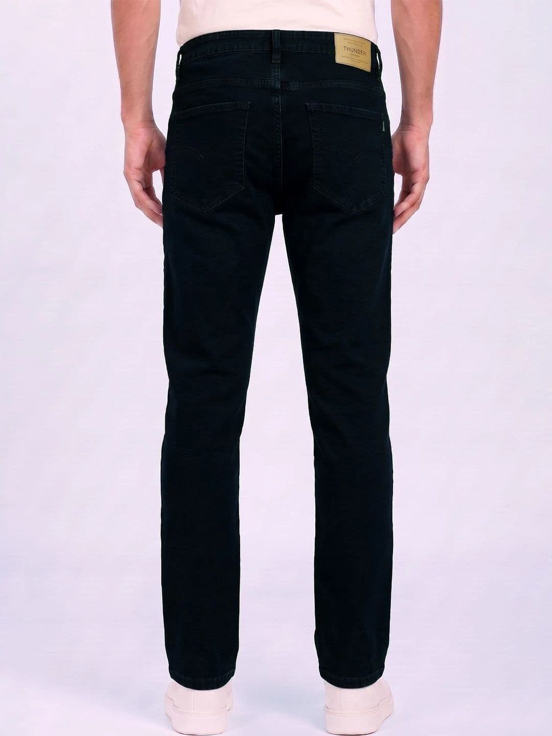 THUNDER JEANS Men Regular Fit Mid-Rise Stretchable Jeans thumbnail 6