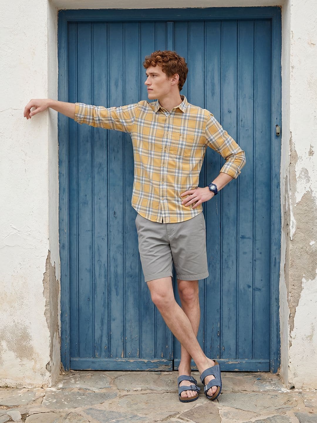 Mast & Harbour Soft Touch Cotton Check Shirt thumbnail 3