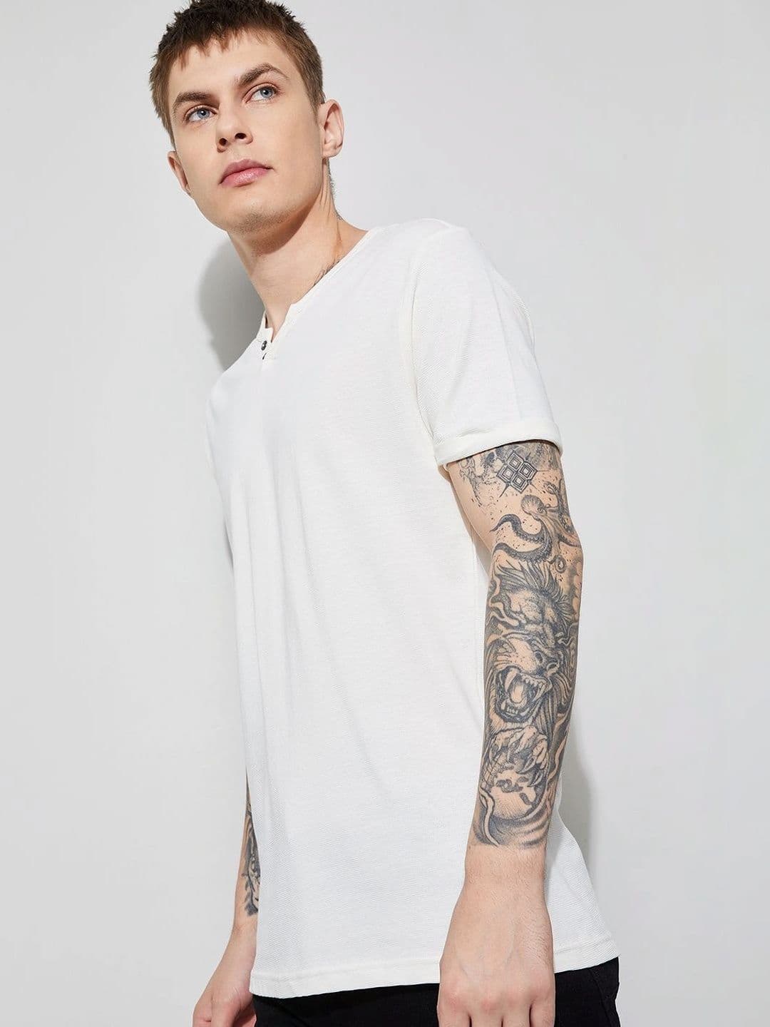 Forca by Lifestyle Men Henley Neck T-shirt thumbnail 2