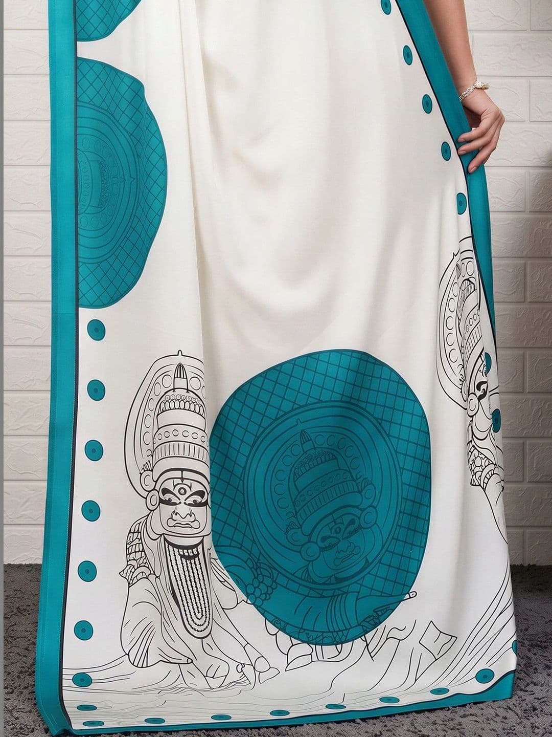 Anouk Women Ethnic Motifs Satin Designer Banarasi Saree thumbnail 6