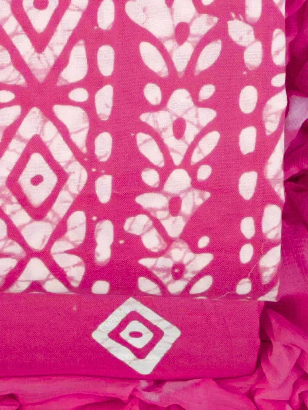 Mitera Printed Pure Cotton Unstitched Dress Material thumbnail 3