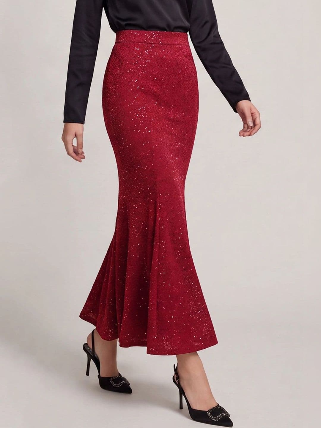 Suo Women Maxi Trumpet Skirt thumbnail 4