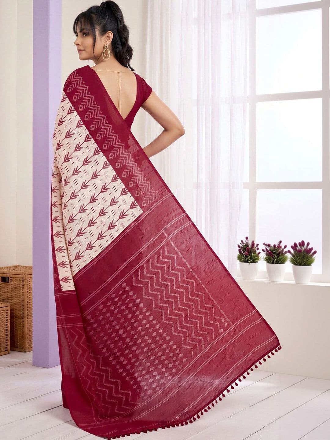 Anouk Ethnic Motifs Fusion Bagh Saree thumbnail 5