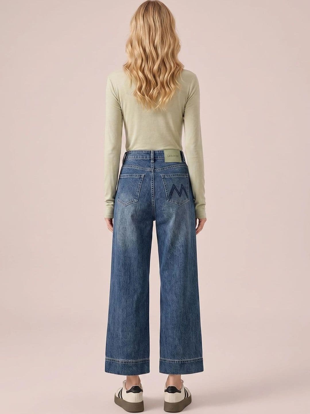 ATELIER REBEL Women Straight Fit Mid-Rise Light Fade Jeans thumbnail 3