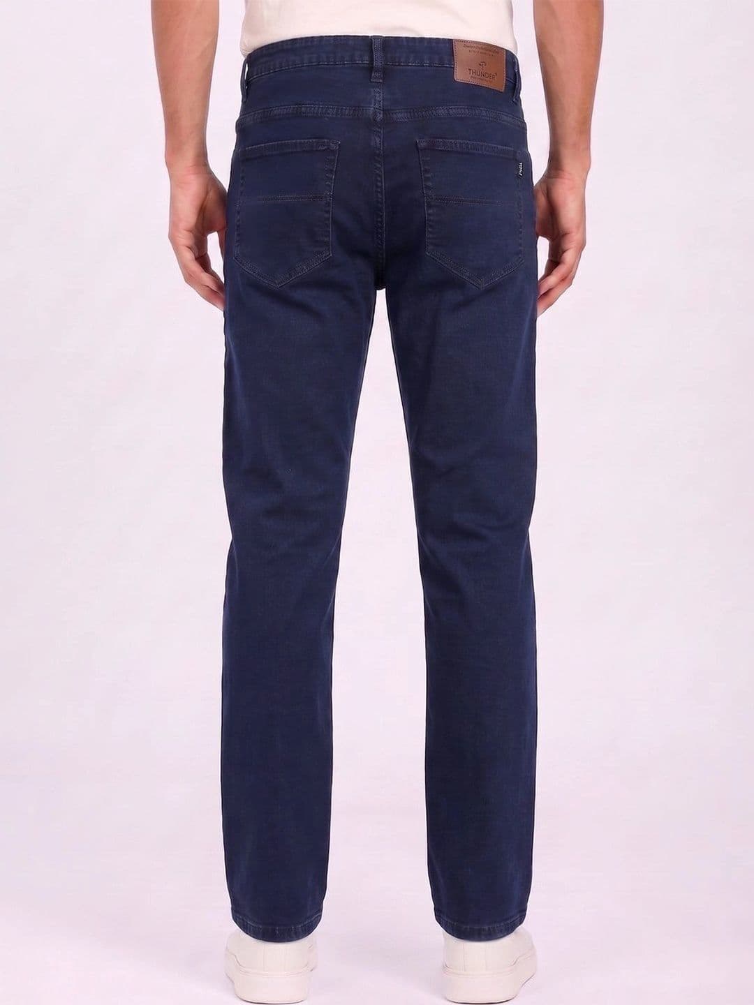 THUNDER JEANS Men Regular Fit Mid-Rise Stretchable Jeans thumbnail 6