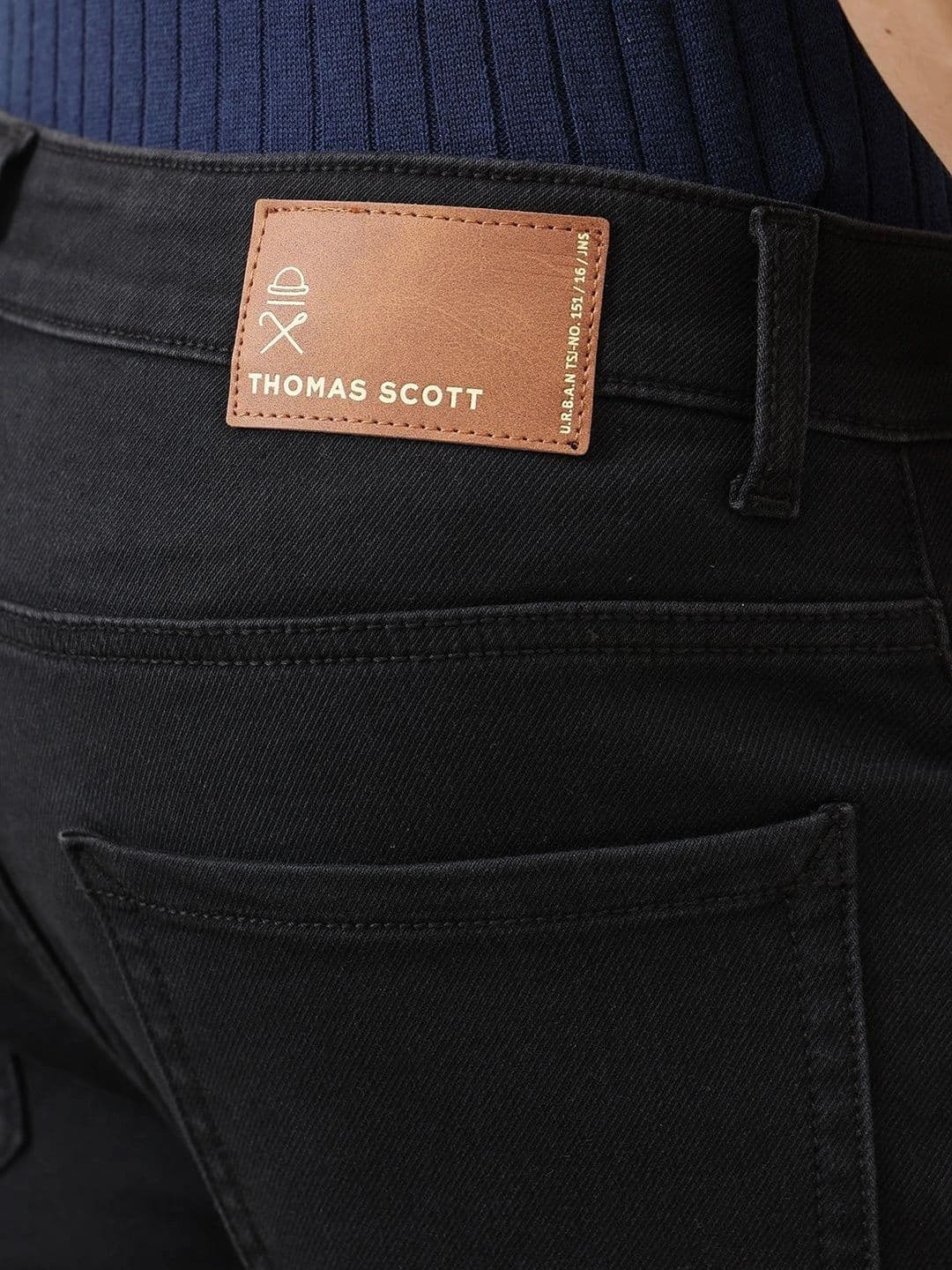 Thomas Scott Men Smart Slim Fit Mid-Rise Stretchable Jeans thumbnail 6