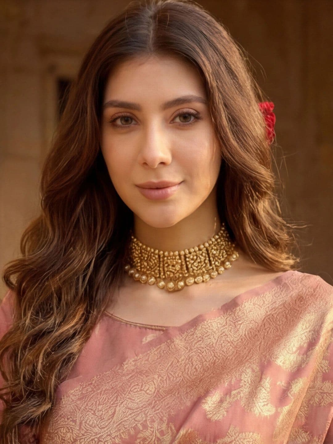Anouk Rustic Woven Design Zari Silk Blend Designer Kanjeevaram Saree thumbnail 3