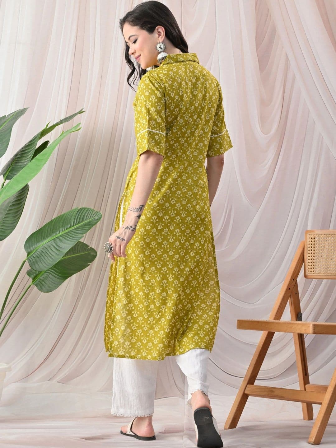 JEMCY Women Ethnic Motifs Printed Kurta thumbnail 5