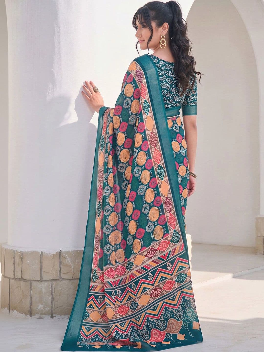 Anouk Zari Designer Saree thumbnail 2