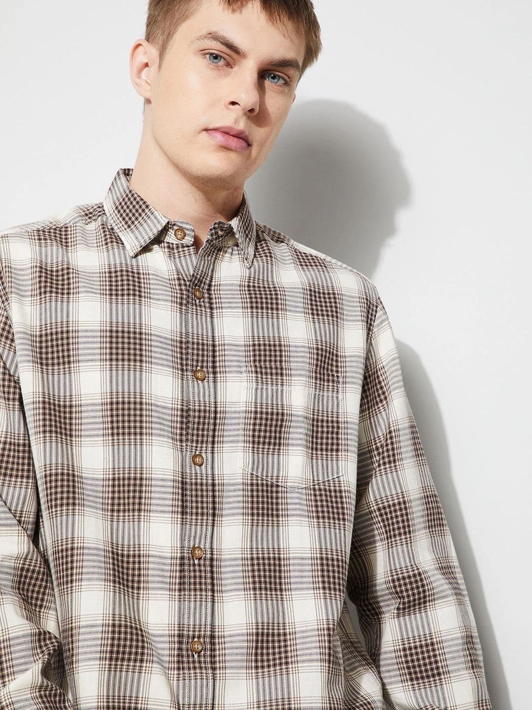 Forca by Lifestyle Men Slim Fit Checked Casual Shirt thumbnail 6