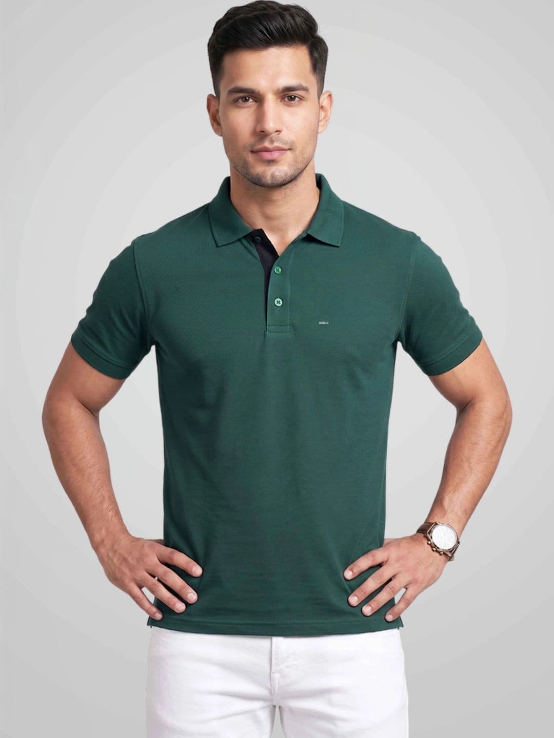 EXCELLO Men Polo Collar T-shirt - view 1