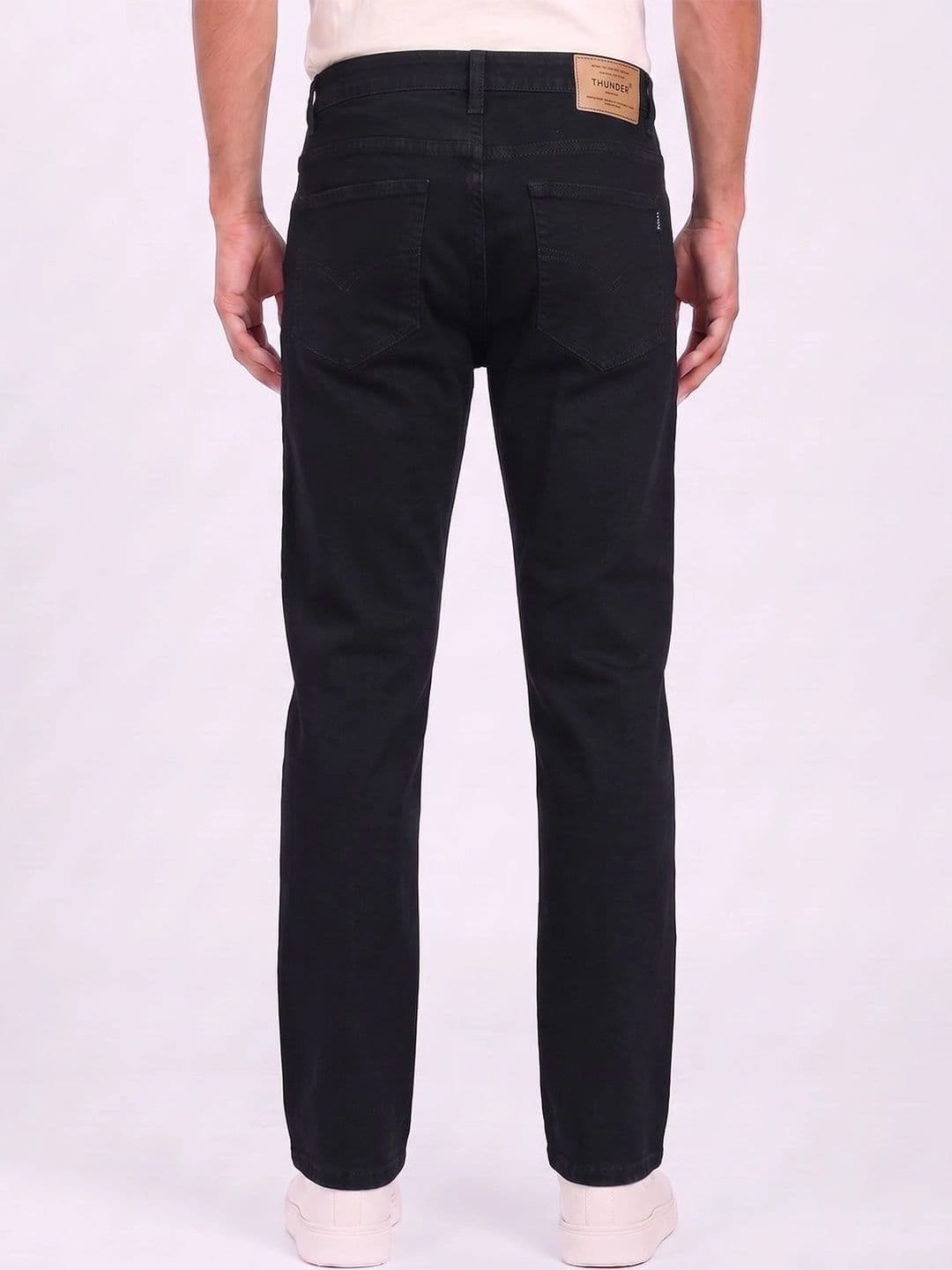THUNDER JEANS Men Regular Fit Mid-Rise Stretchable Jeans thumbnail 3