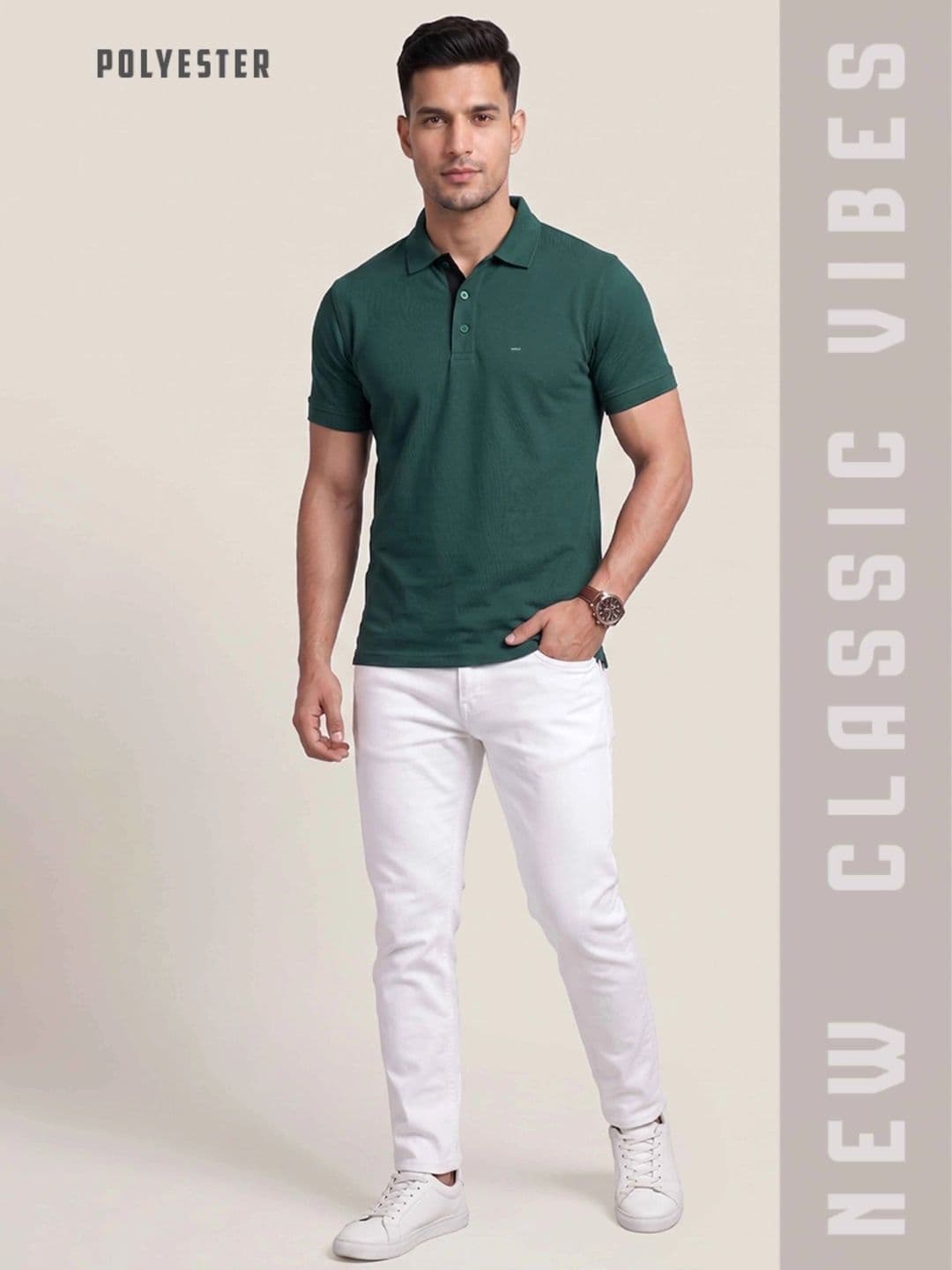 EXCELLO Men Polo Collar T-shirt thumbnail 2
