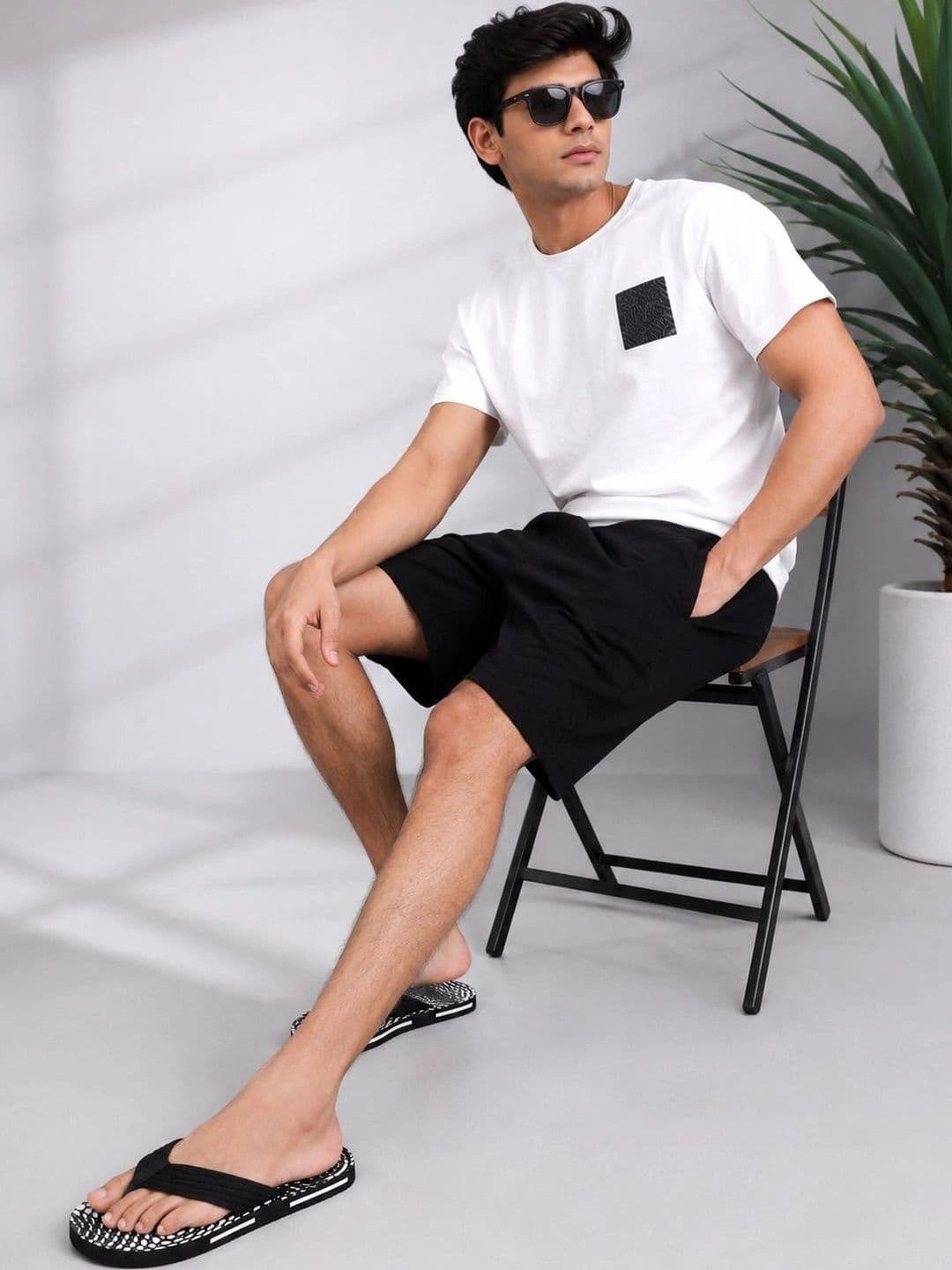 ENRIZZ Men Printed Thong Flip-Flops thumbnail 3