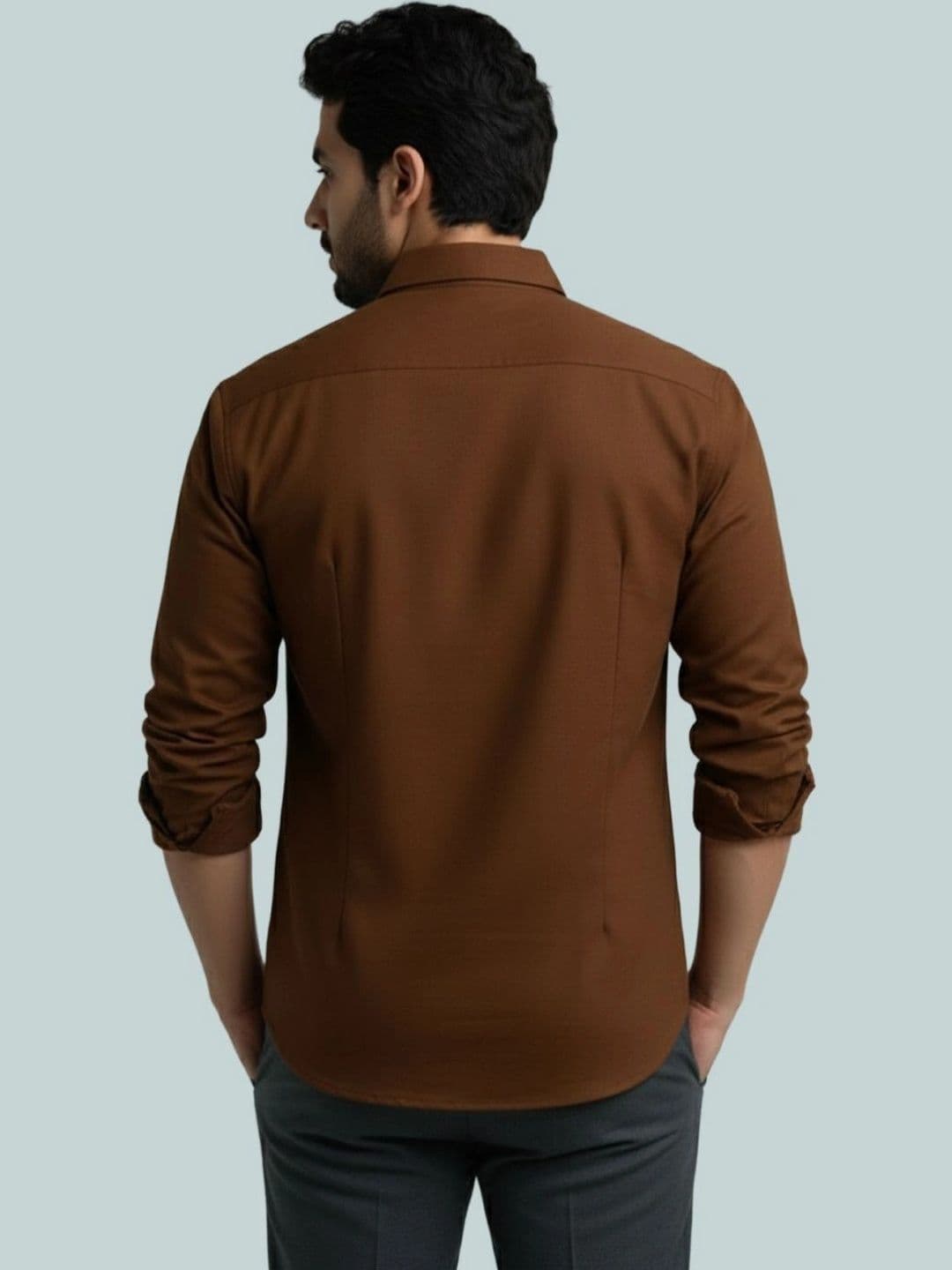 Amrit Trending Men Cotton Solid Mandarin Collar Kurta thumbnail 3