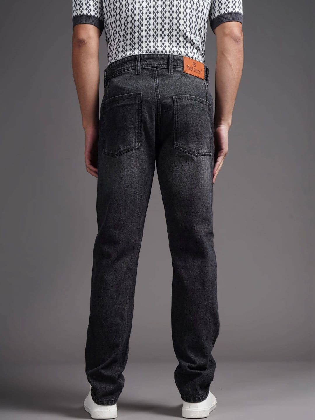 PAUL STREET Men Comfort Tapered Fit Mid-Rise Jeans thumbnail 4