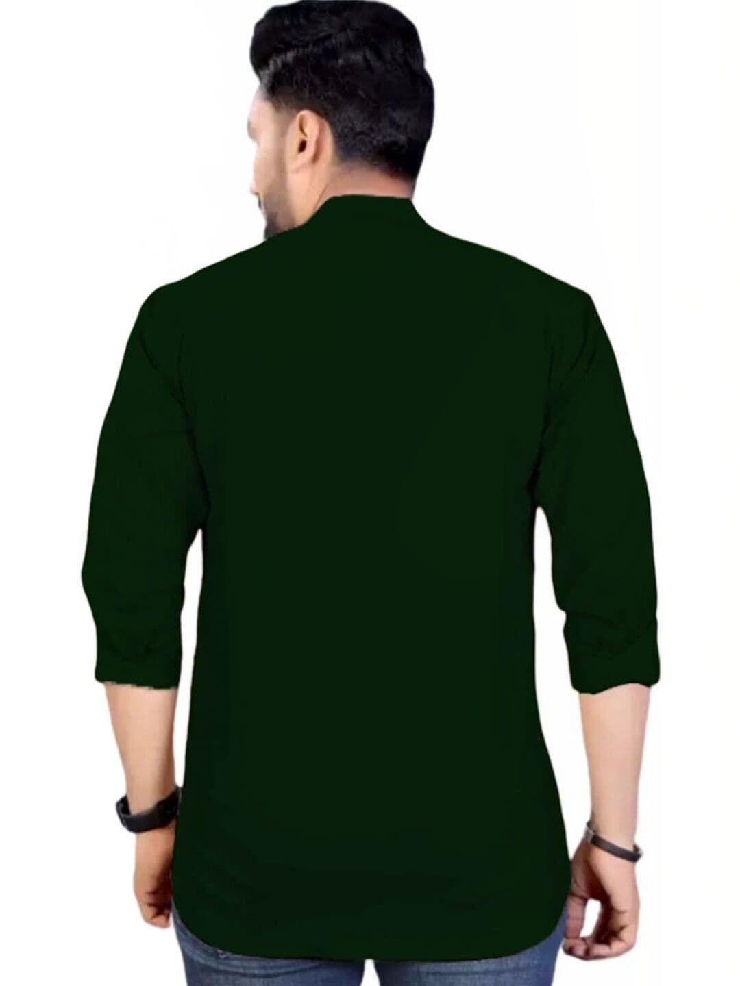 Amrit Trending Men Pack of 2 Cotton Mandarin Collar Kurta thumbnail 4