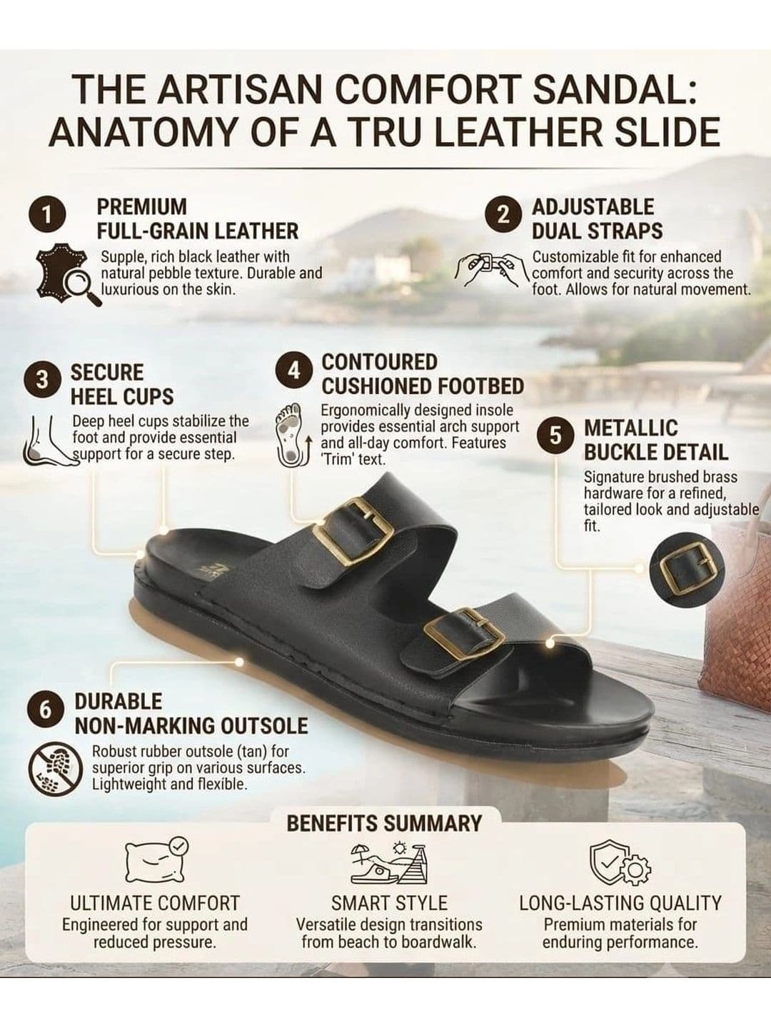 Trump Men Brown Flip Flops thumbnail 6