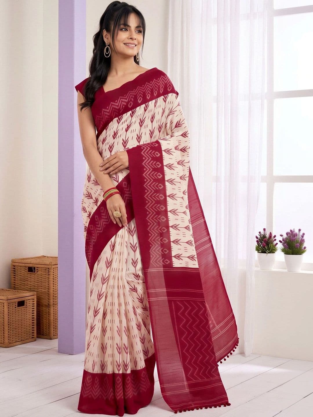 Anouk Ethnic Motifs Fusion Bagh Saree thumbnail 6