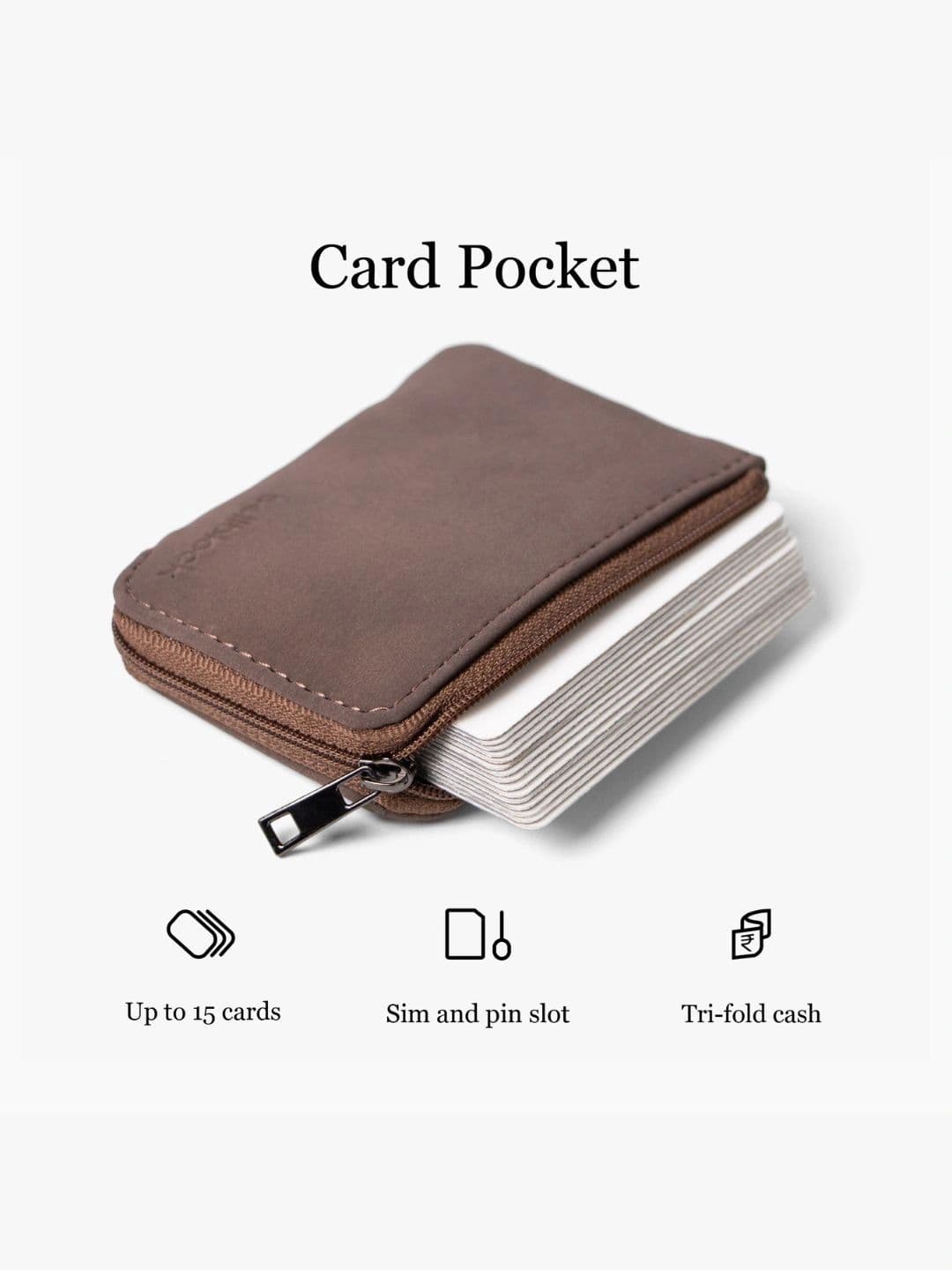 Bellblock Unisex PU Zip Around Wallet with SIM Card Holder thumbnail 4