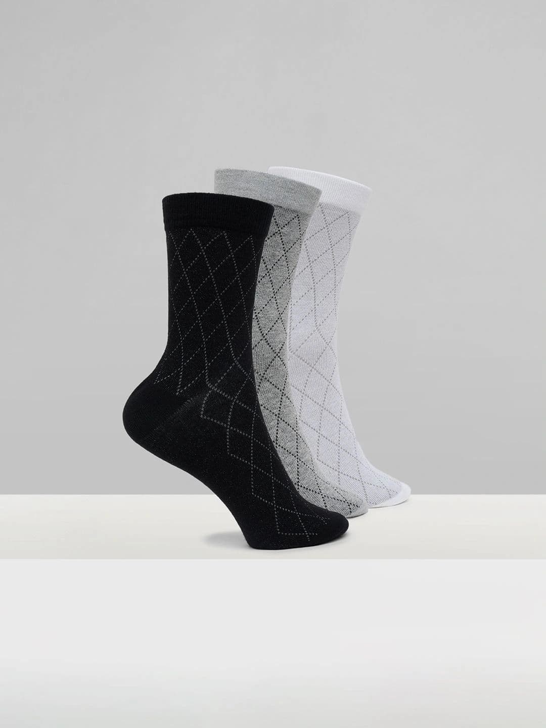 Urban Ranger by pantaloons Men Pack of 3 Cotton Blend Assorted Patterned Calf Length Socks - view 1
