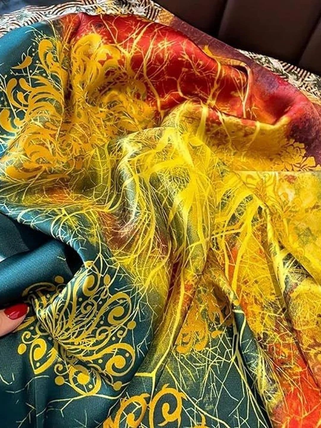 ANDVOGUE Silk Stoles & Scarf for women thumbnail 5