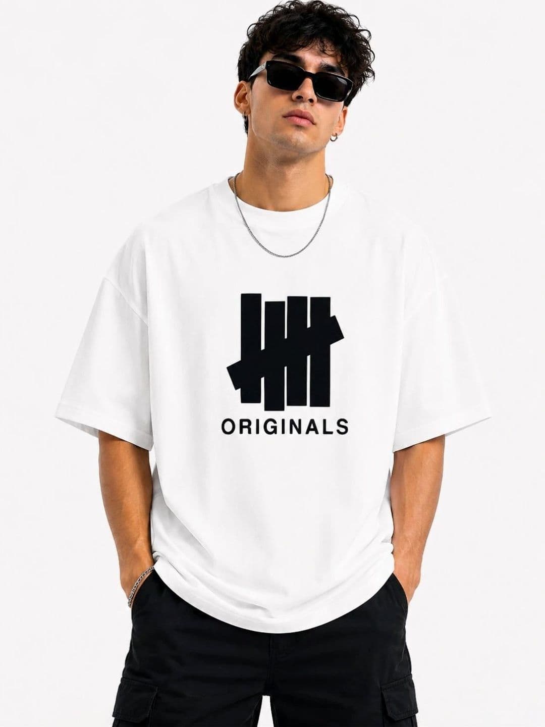 HASTEN Men Oversized Graphic T-shirt - view 1