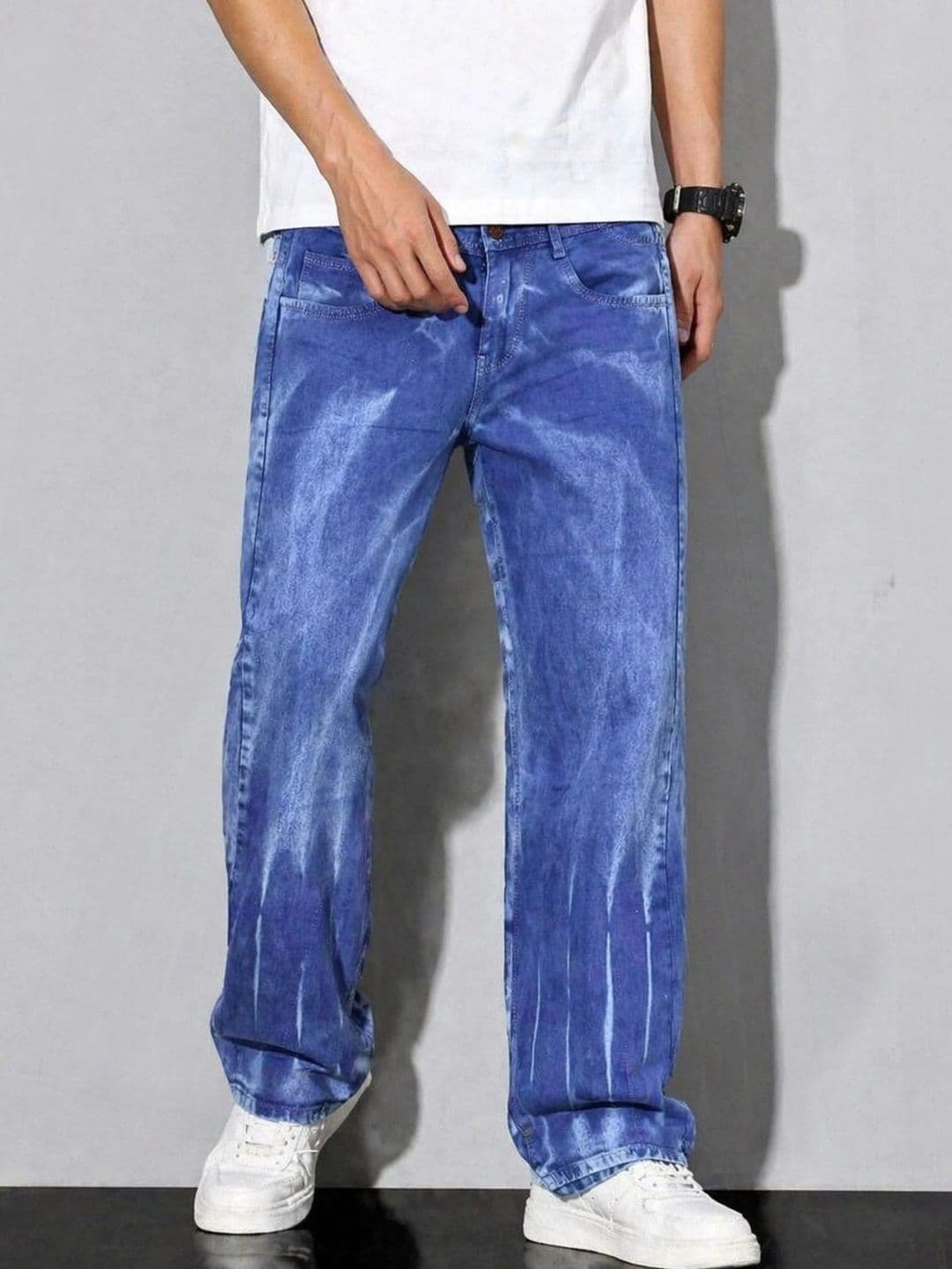 VERTICALS Men Straight Fit Mid-Rise Jeans - view 1