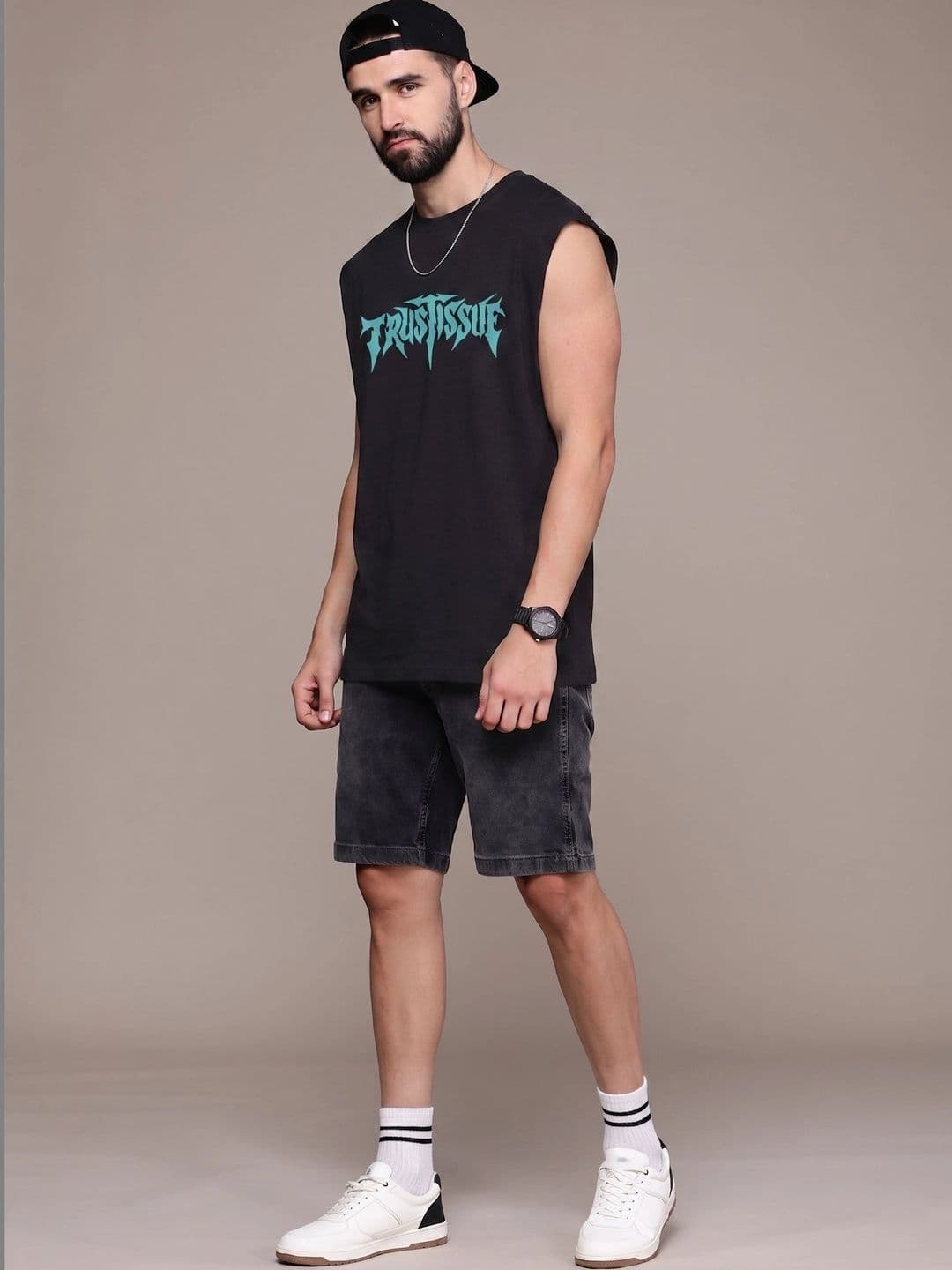 BAESD Men Typography Printed T-shirt thumbnail 2