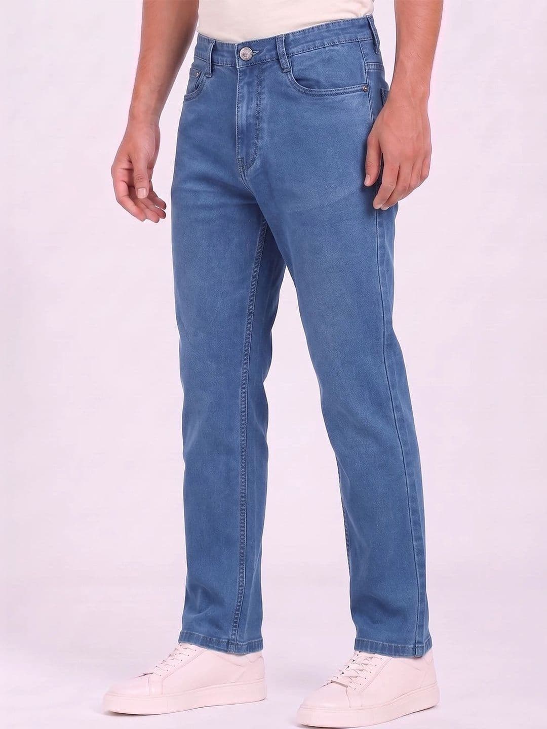 THUNDER JEANS Men Regular Fit Mid-Rise Stretchable Jeans - view 1
