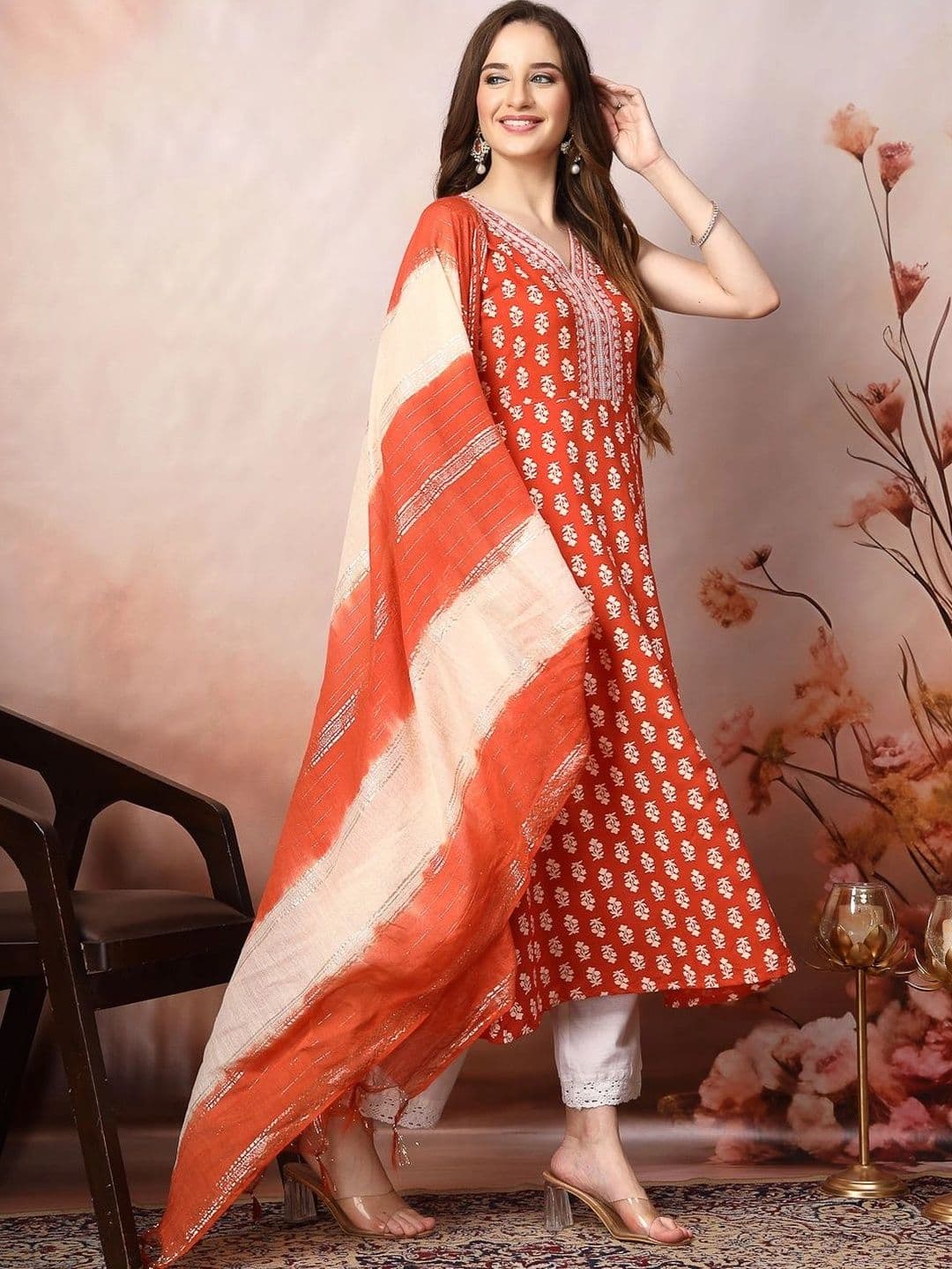 Stylum Women Ethnic Motifs Printed Thread Work Indie Prints Kurta thumbnail 6