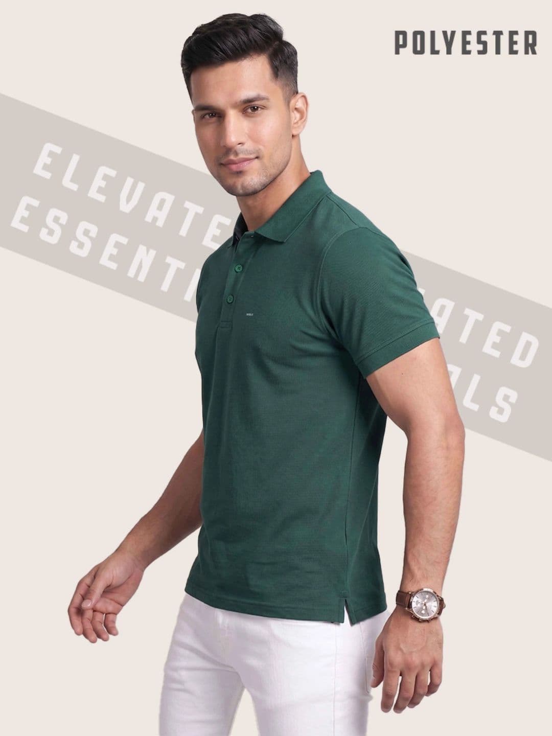 EXCELLO Men Polo Collar T-shirt thumbnail 3
