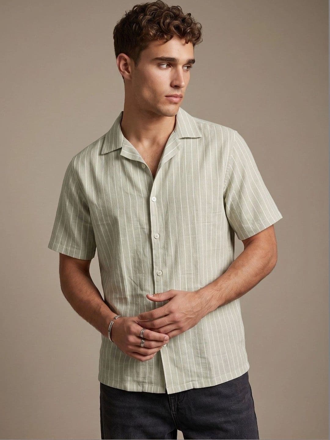 Mast & Harbour Men Classic Striped Casual Shirt - view 1