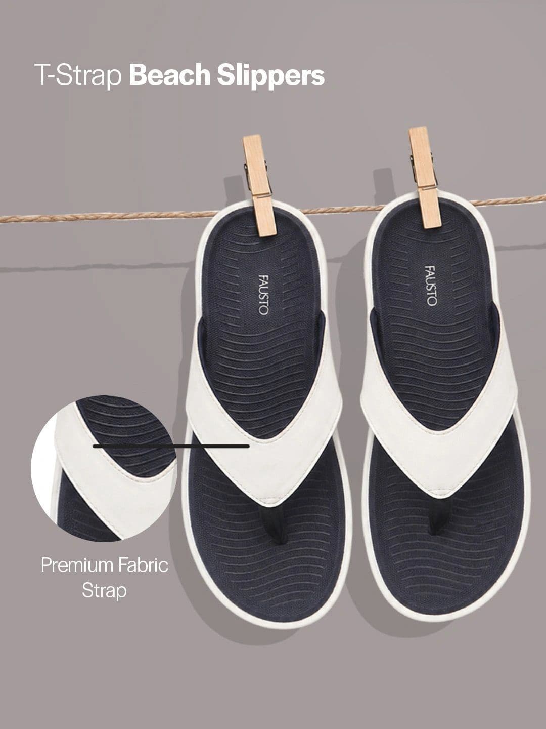 FAUSTO Men Thong Flip-Flops thumbnail 5