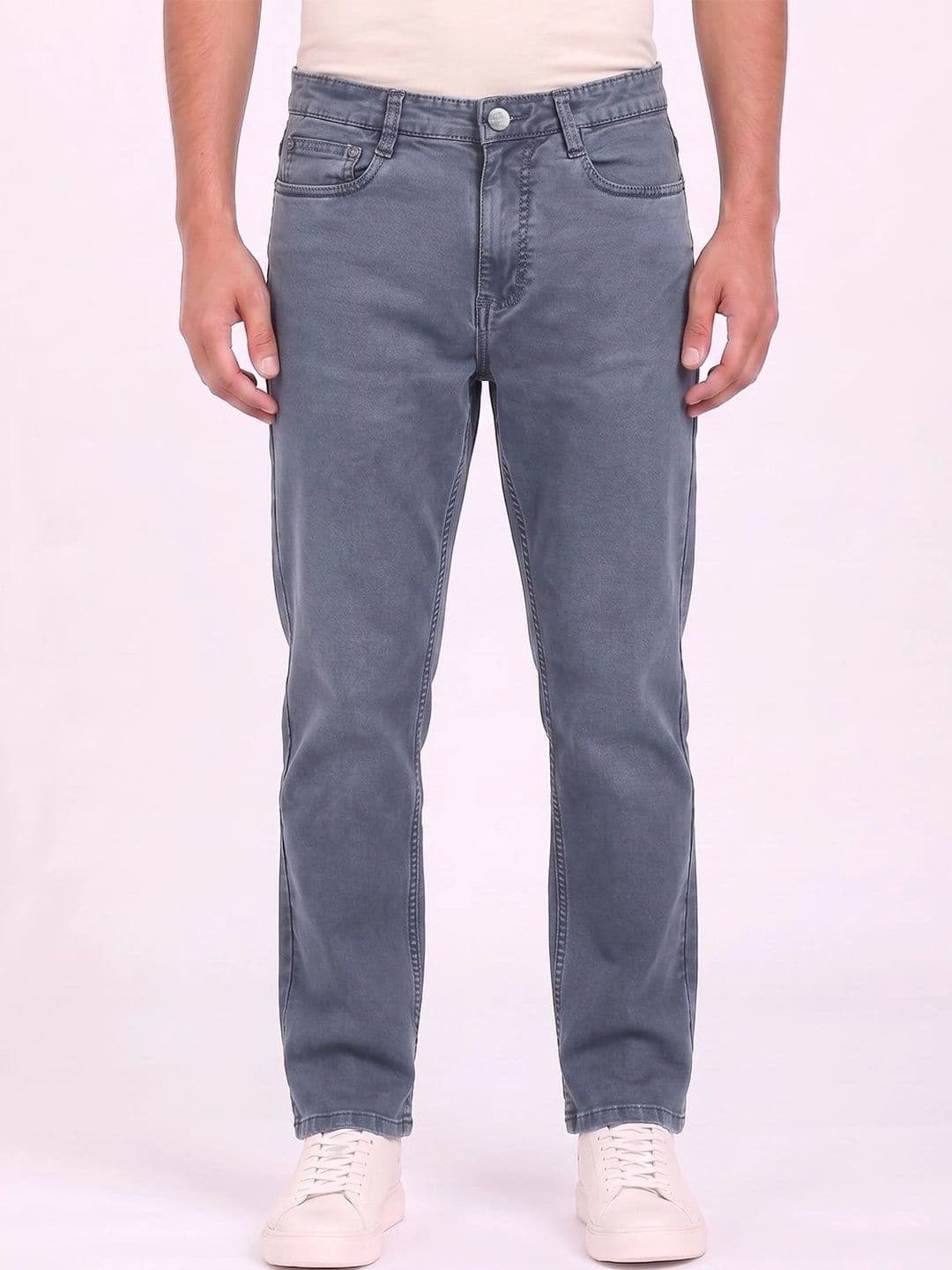 THUNDER JEANS Men Regular Fit Mid-Rise Stretchable Jeans thumbnail 4