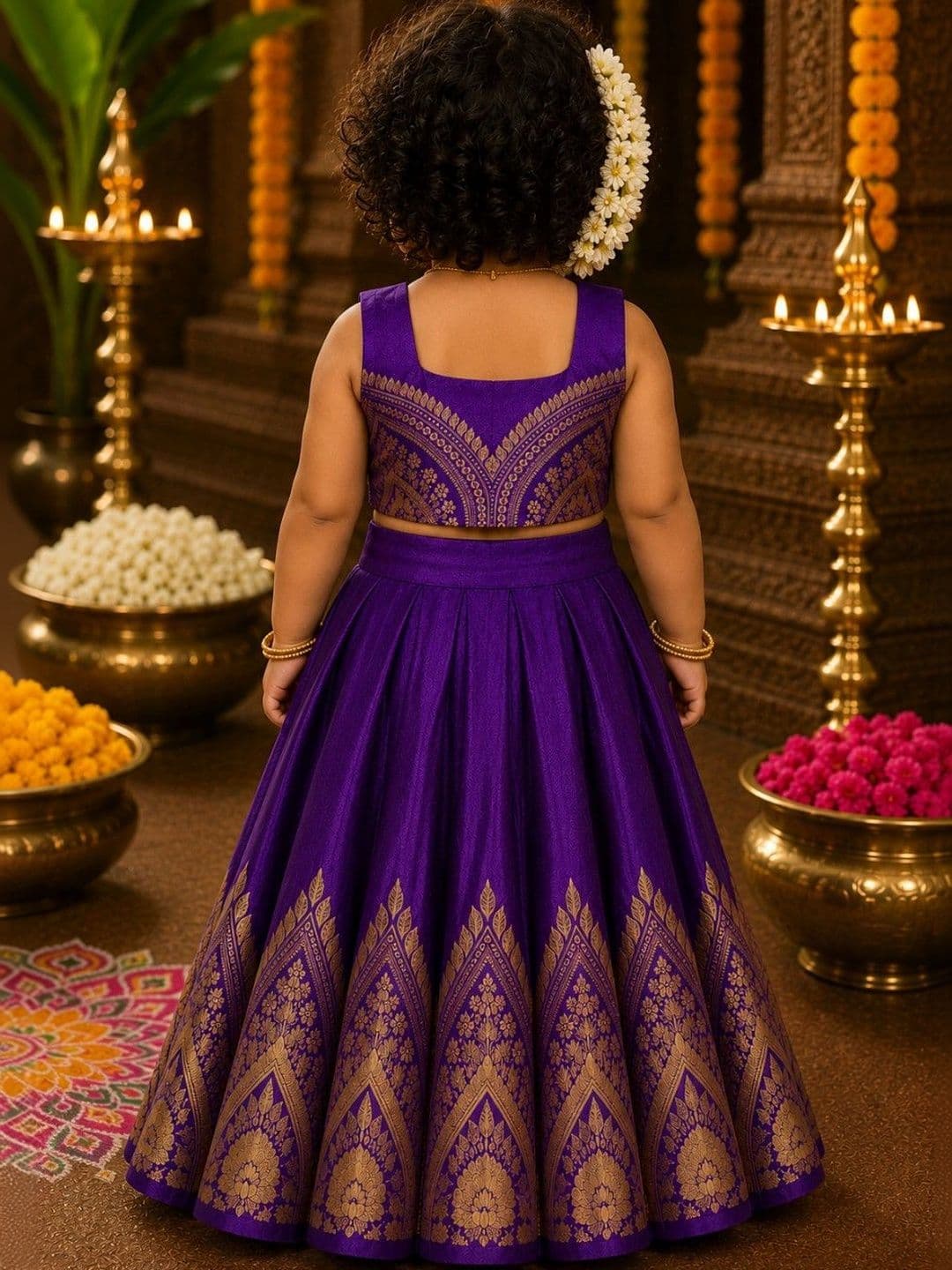 Xepon Girls Ready to Wear Lehenga & thumbnail 2