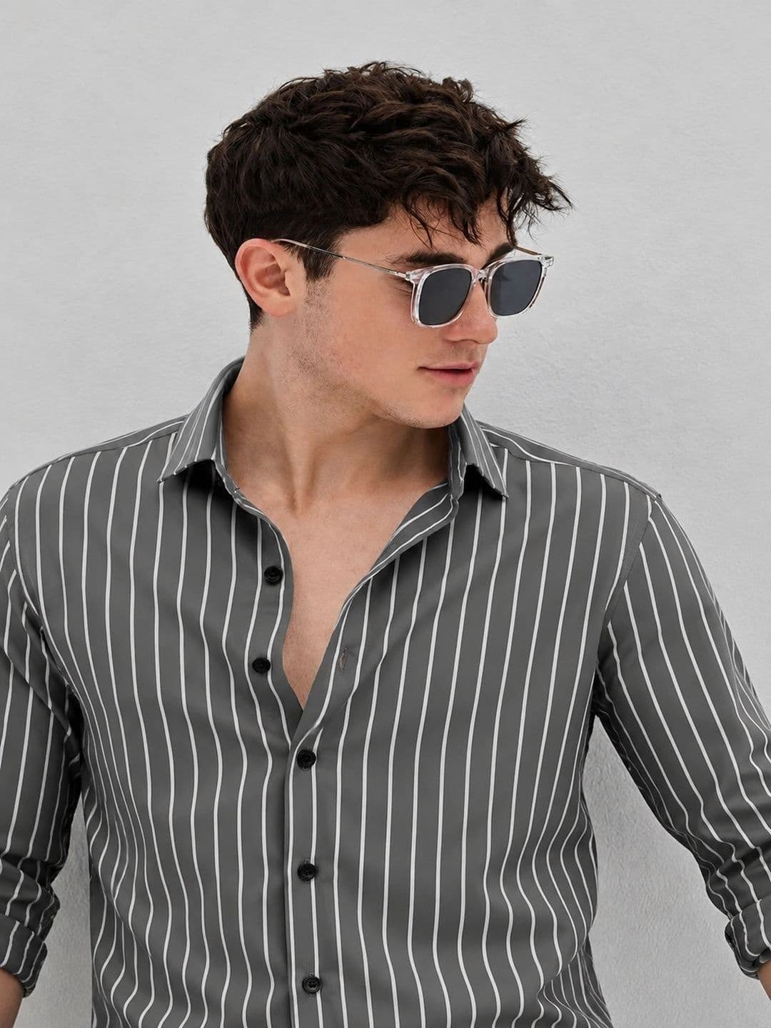 Ravyaah hub Men Striped Casual Shirt thumbnail 2