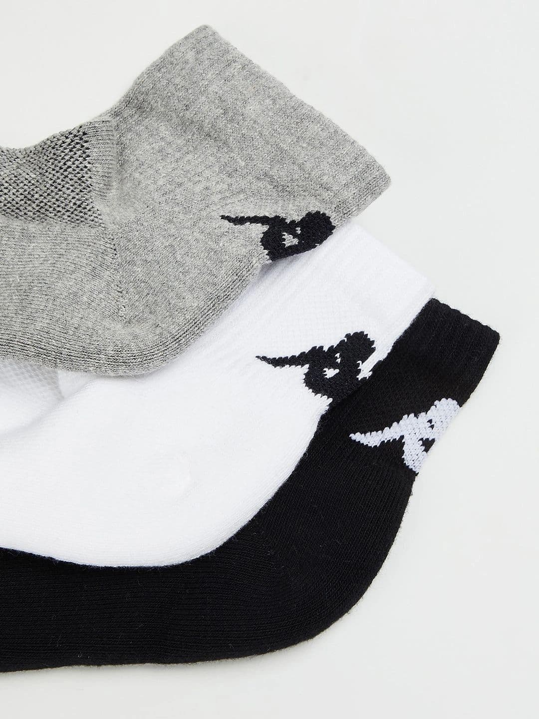 Kappa Men Pack of 3 Cotton Blend Assorted Ankle Length Socks thumbnail 2