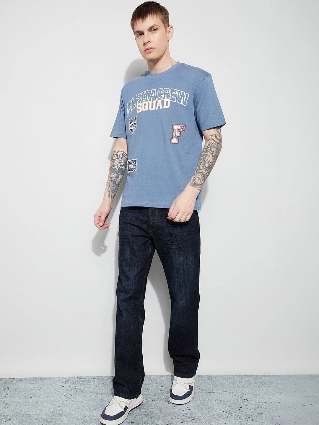 Fame Forever by Lifestyle Men Straight Fit Mid-Rise Stretchable Jeans thumbnail 2