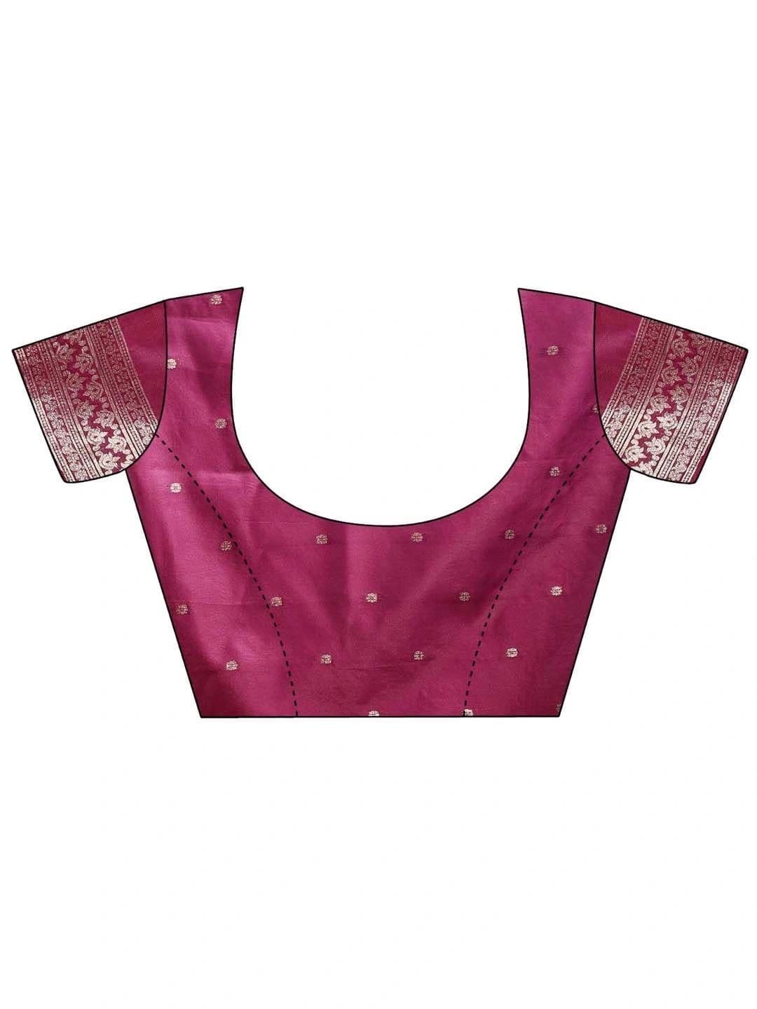 Mitera Woven Design Zari Silk Blend Banarasi Saree thumbnail 5