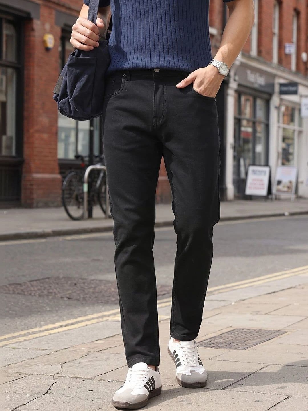Thomas Scott Men Smart Slim Fit Mid-Rise Stretchable Jeans - view 1