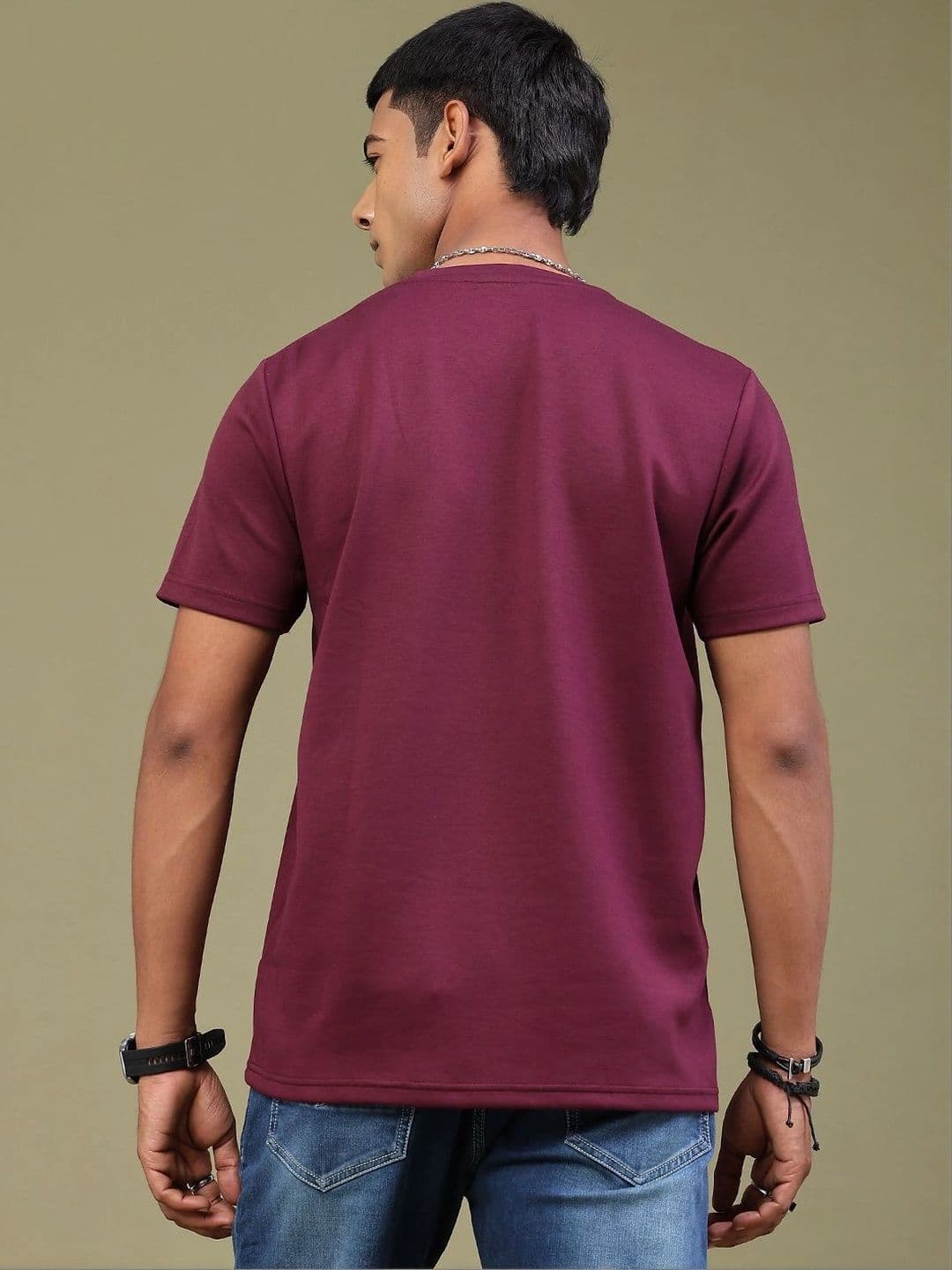 V-Mart Men Printed Applique Slim Fit T-shirt thumbnail 6