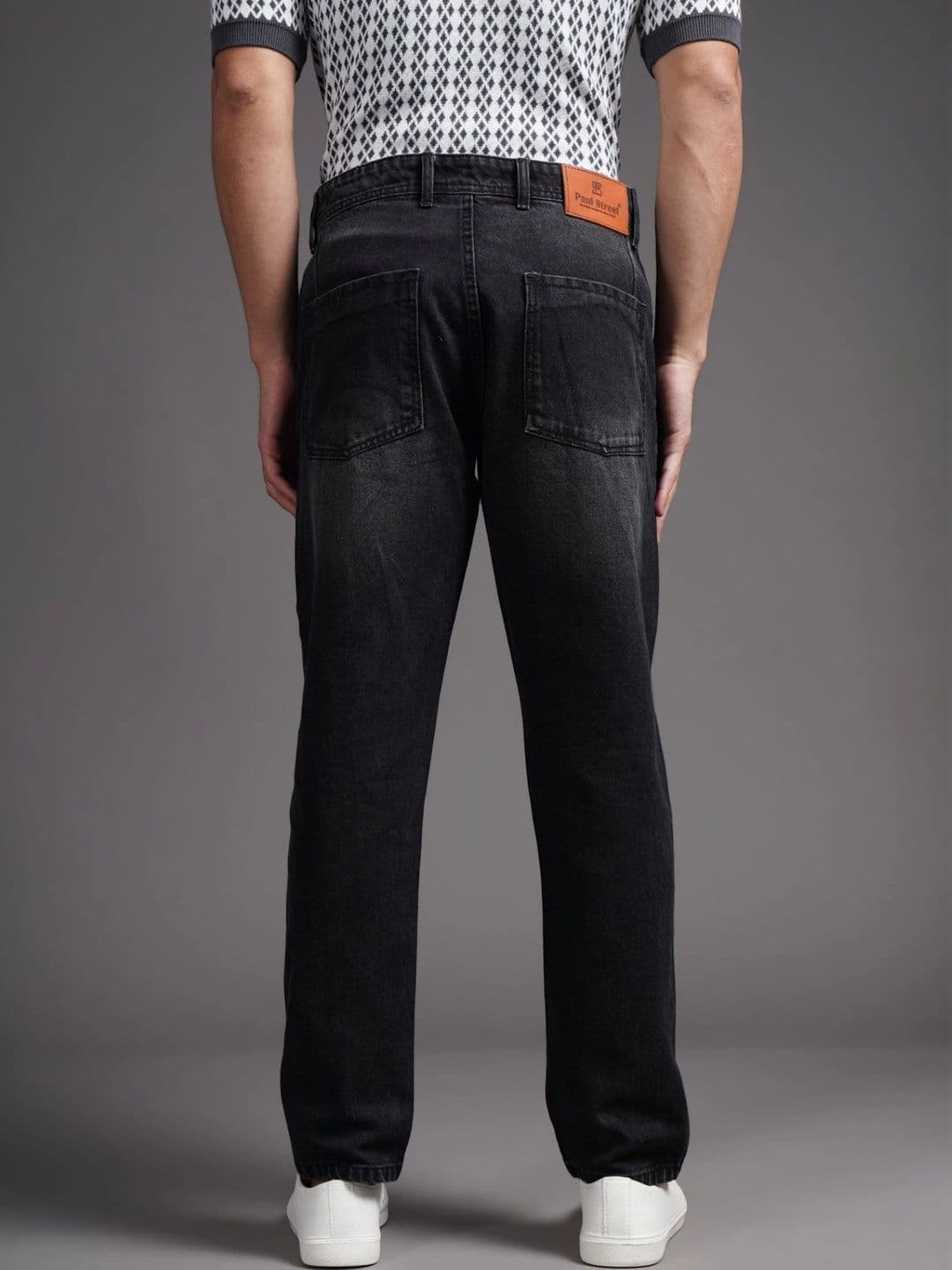 PAUL STREET Men Comfort Tapered Fit Mid-Rise Jeans thumbnail 3