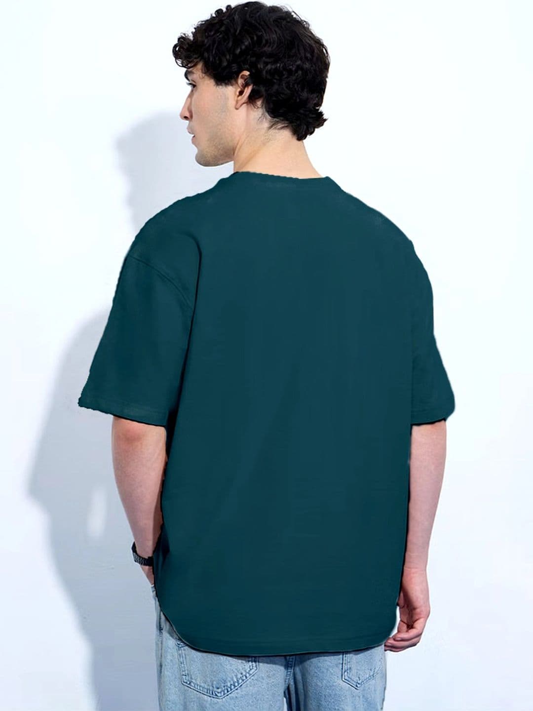 Moda rapido X TOGS & TERRE Men Printed Drop-Shoulder Sleeves Organic Cotton Blend T-shirt thumbnail 2