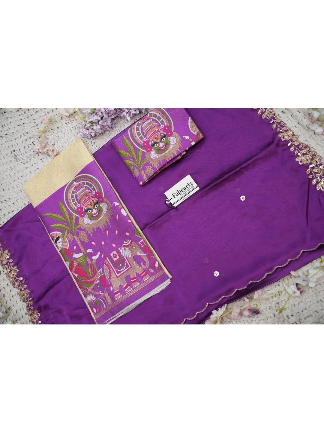 Pink Bindi Sequinned Unstitched Lehenga & Blouse With Dupatta thumbnail 2