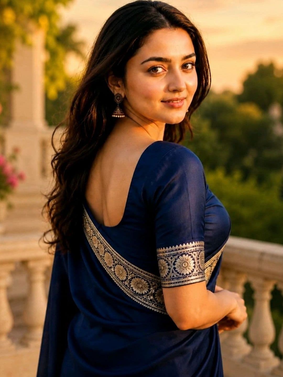 STYLISH SAREES Satin Banarasi Saree thumbnail 3