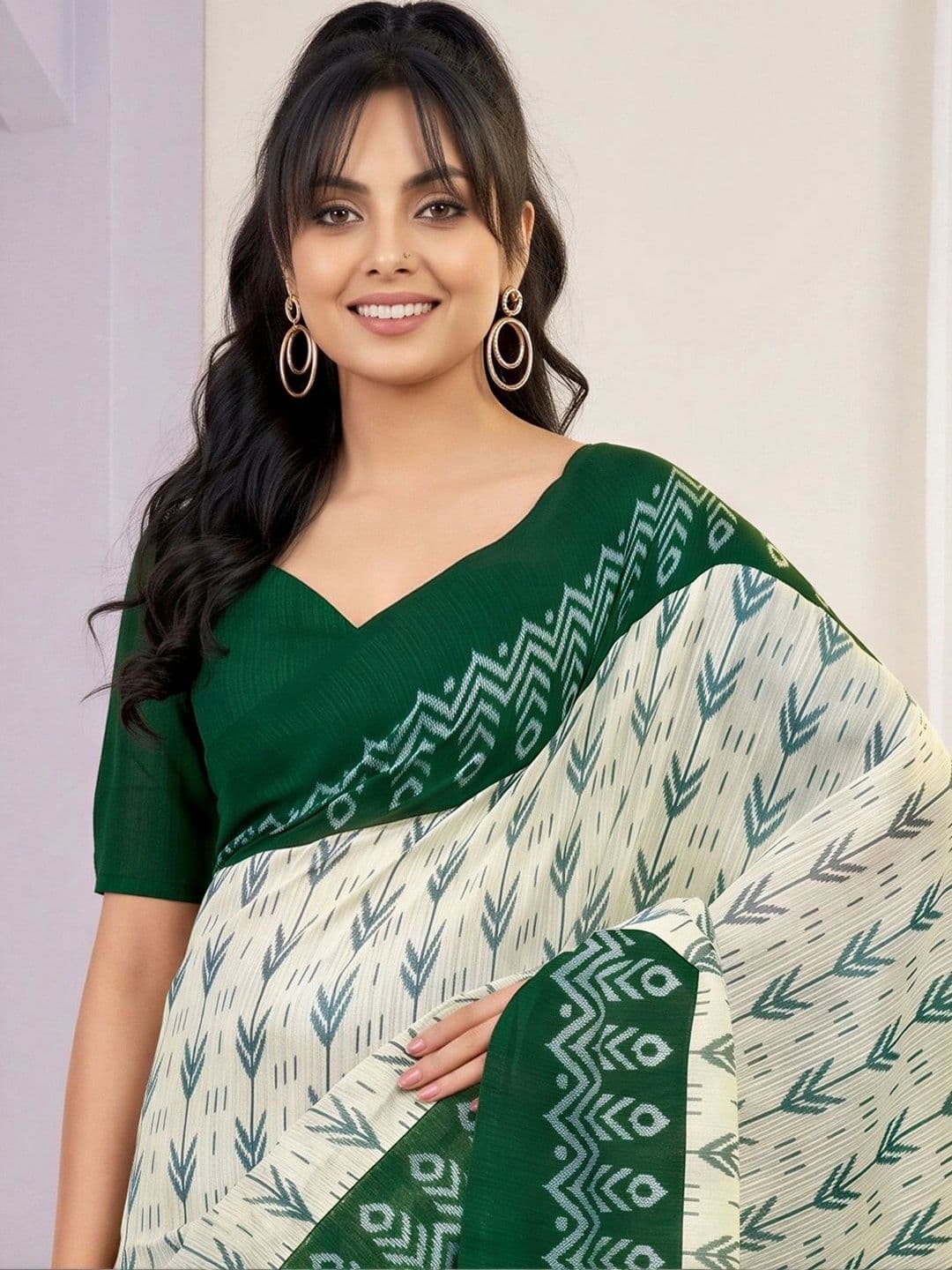 Anouk Ethnic Motifs Designer Bagh Saree thumbnail 3