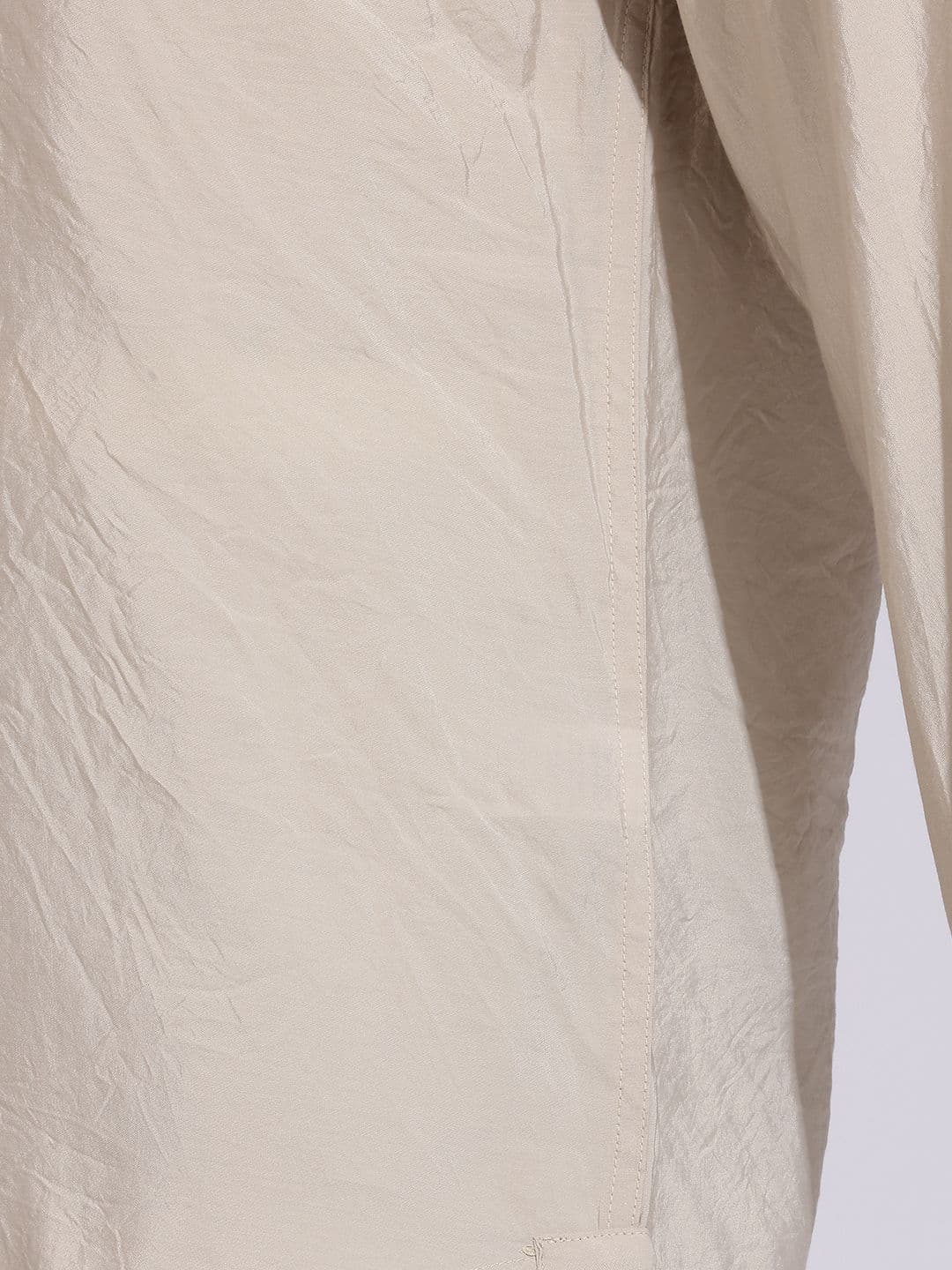 Mast & Harbour Easy Drape Textured Cream Shirt thumbnail 3